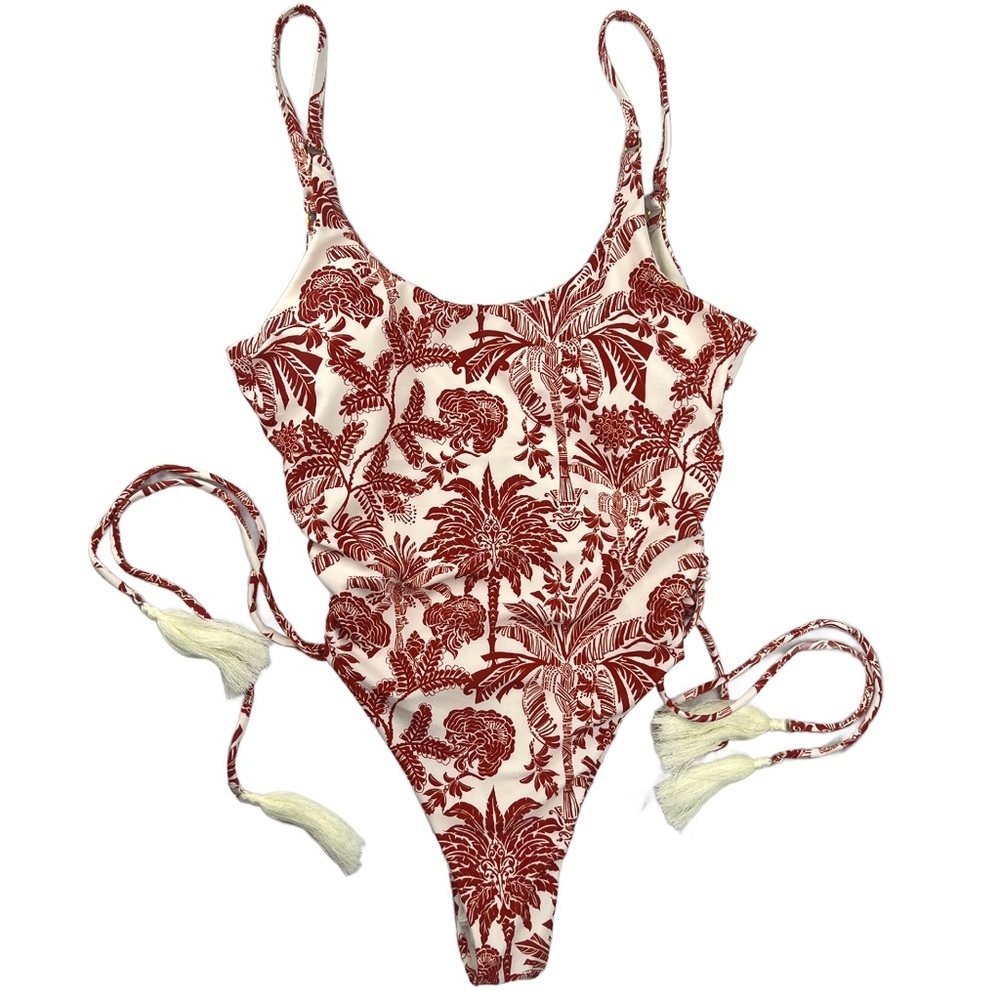 NWT Women’s Phax One-Piece Tropical Lace Up In Size M